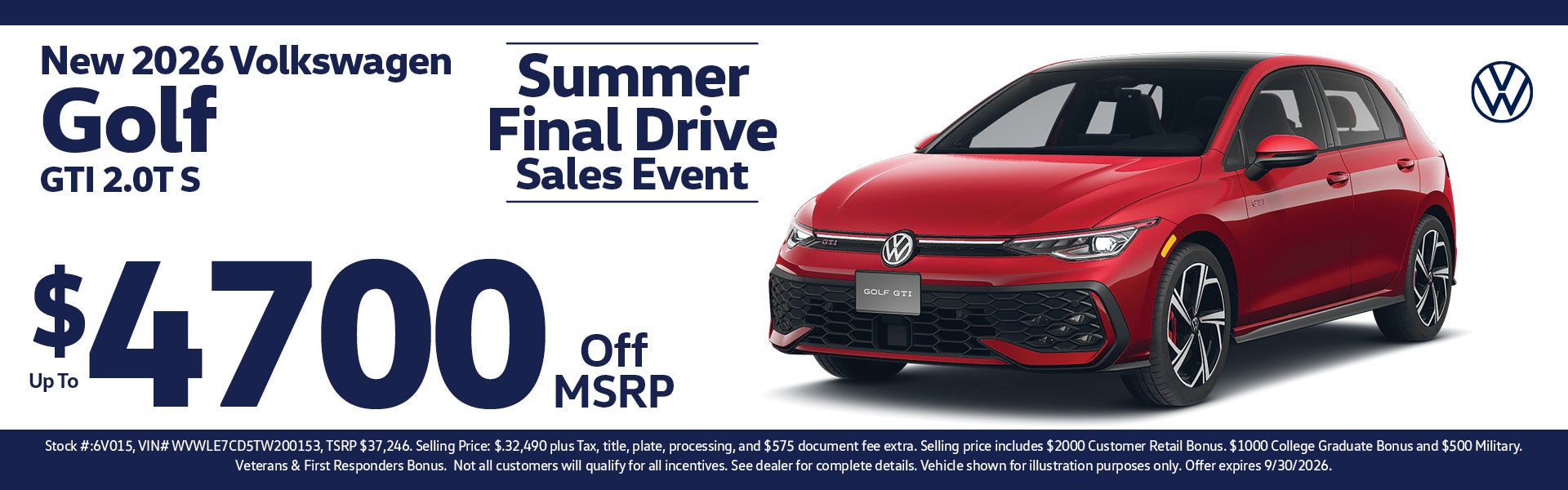 Summer Final Drive!